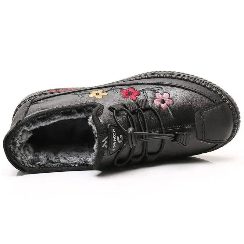 Verisse - floral bestickte Komfort-Stiefeletten