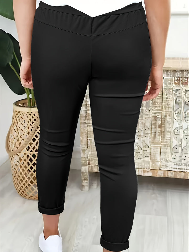 Tansy - Schmal geschnittene Stretchhose mit Tunnelzug