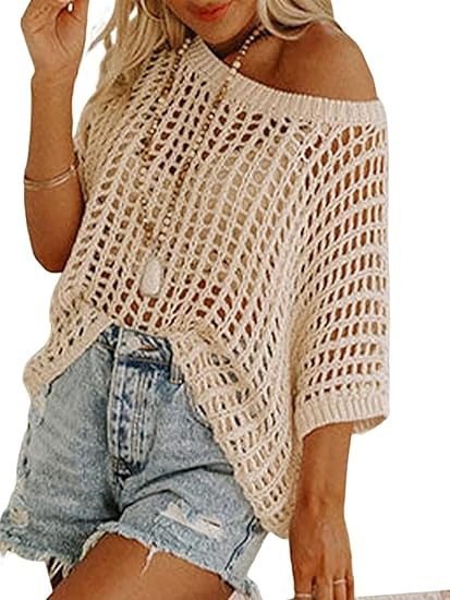 Hallie - Luftiges Ajour-Stricktop