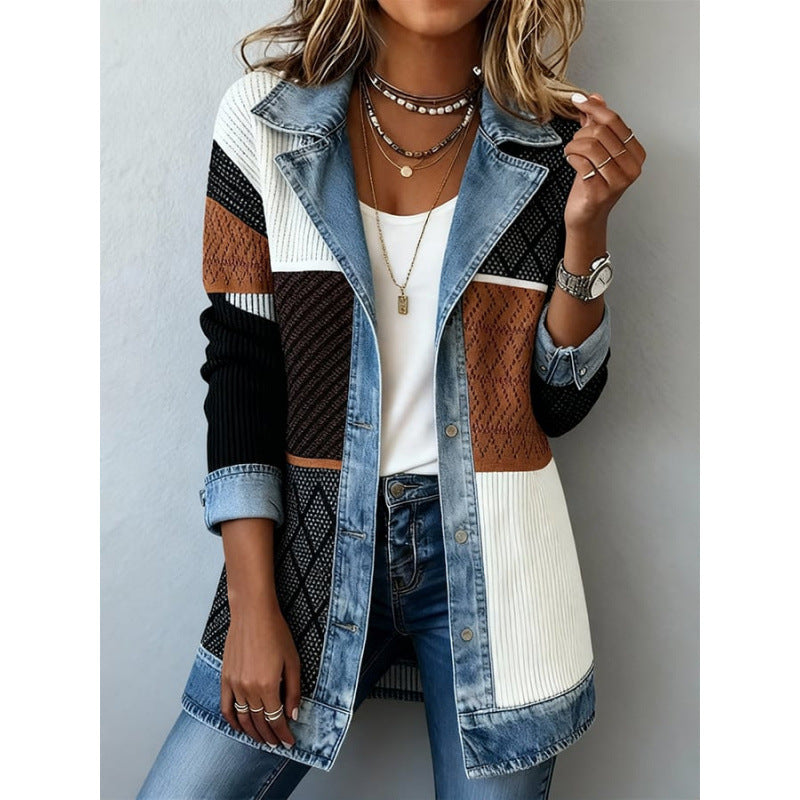 Queensley - Premium-Jacke mit Kontrastbesatz