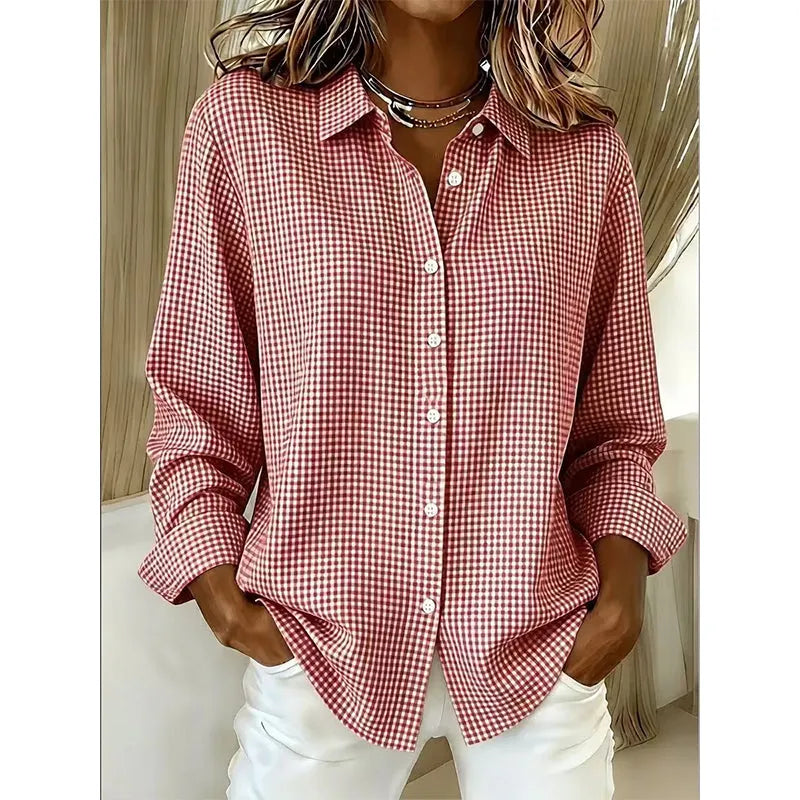 Illyssia - Klassische Bluse mit Knopfleiste