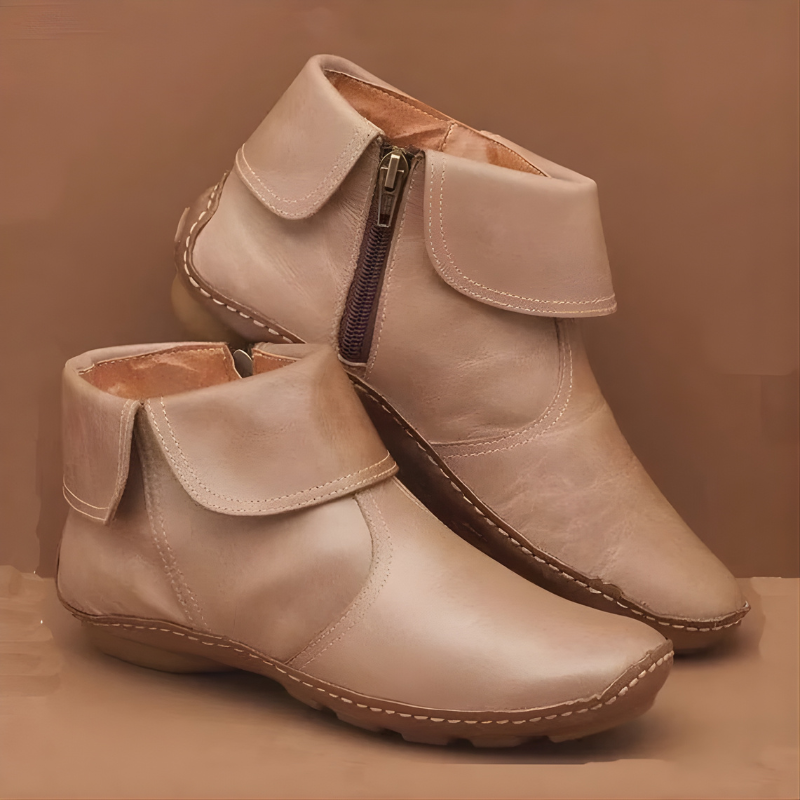 Winona - Leder-Stiefeletten mit umklappbarem Schaft