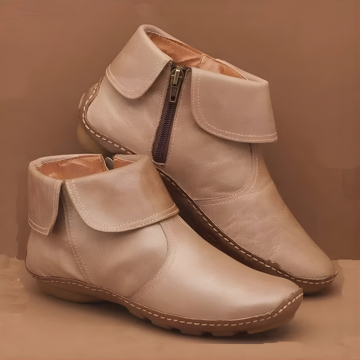 Winona - Leder-Stiefeletten mit umklappbarem Schaft