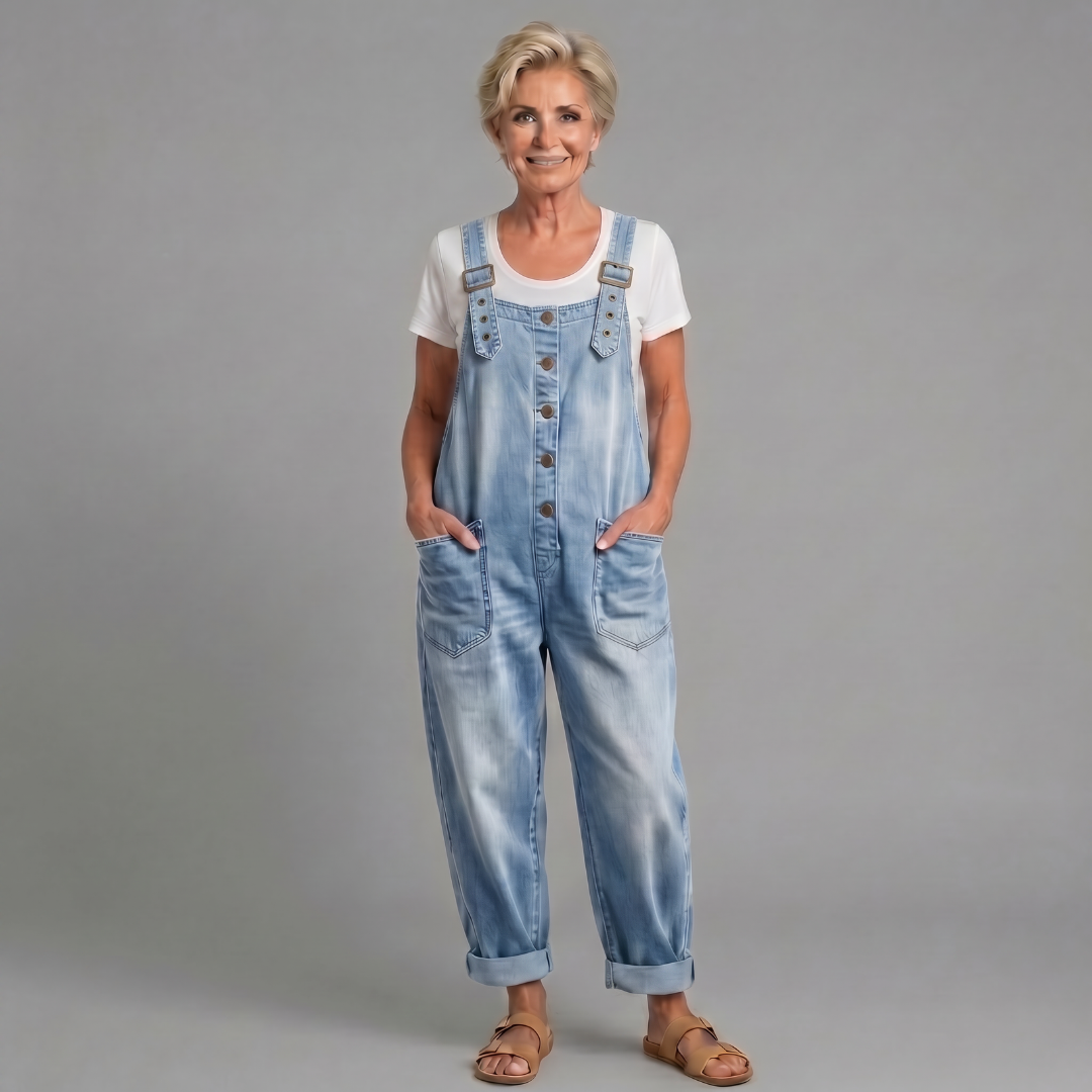 Rowella - Weiche, weit geschnittene Latzhose