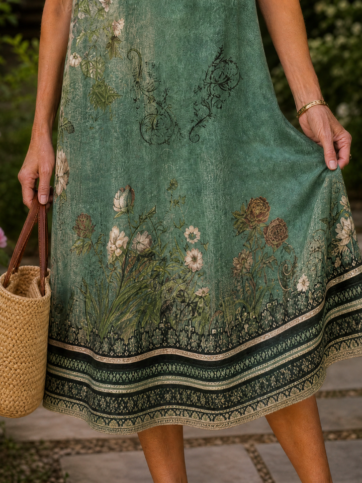 Genevieve - Fließendes Midi-Hemdkleid