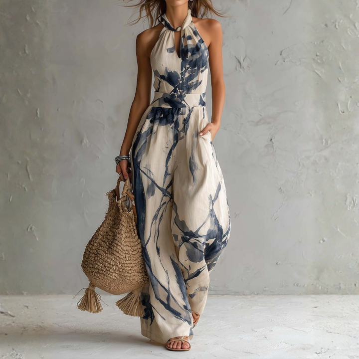 Elodiea - Leichter Jumpsuit mit Tinten-Effekt