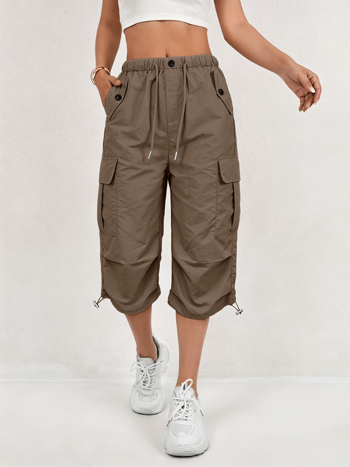 Donatella - leichte Cargo-Caprihose mit Stretch