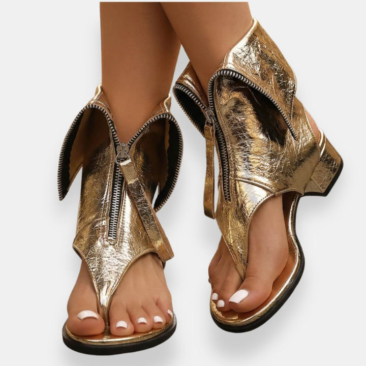 Gracelyn - Leuchtende Sandalen mit Frontreißverschluss