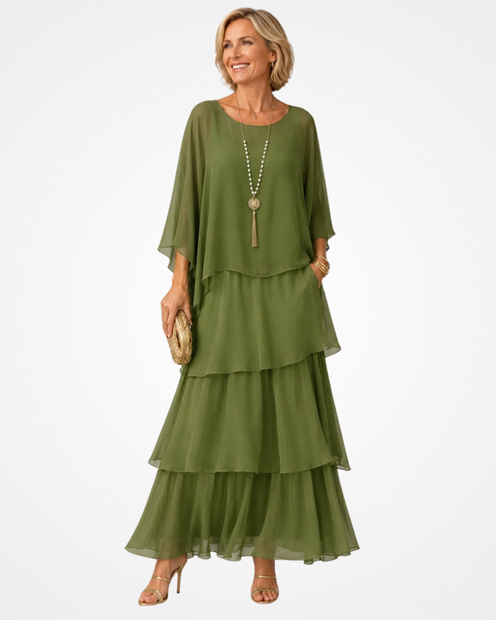 Sylvia - Fließendes Maxikleid mit weichem Griff