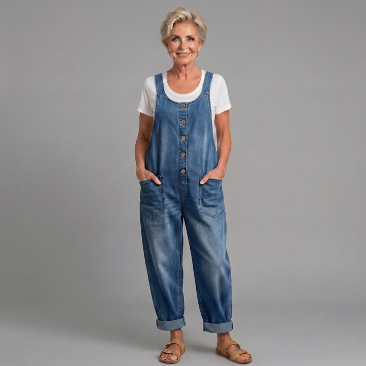 Rowella - Weiche, weit geschnittene Latzhose