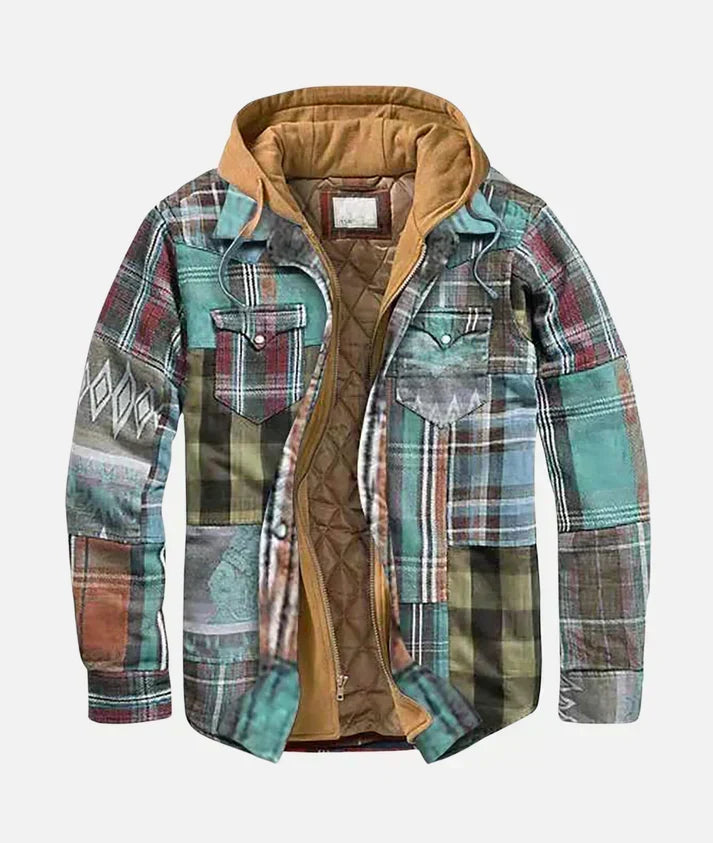 Elvorn - Taillierte Patchwork-Jacke