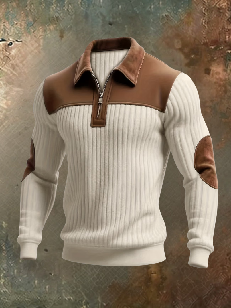 Eldvane - Premium Rippstrick-Half-Zip-Pullover