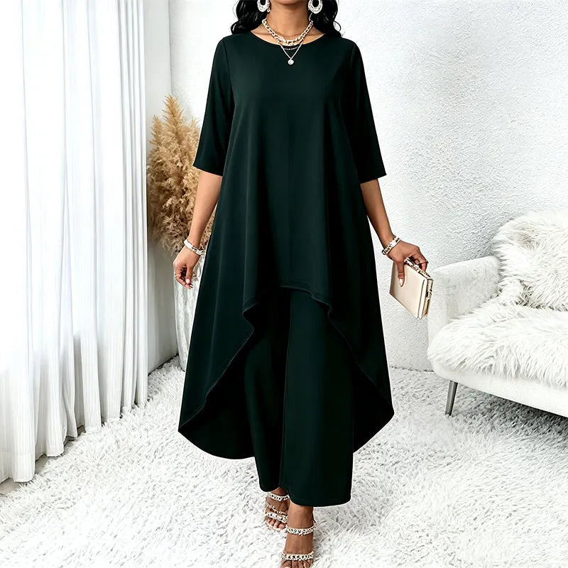 Laurivelle - Soft-Touch Plus Size Maxikleid