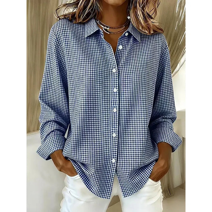 Illyssia - Klassische Bluse mit Knopfleiste