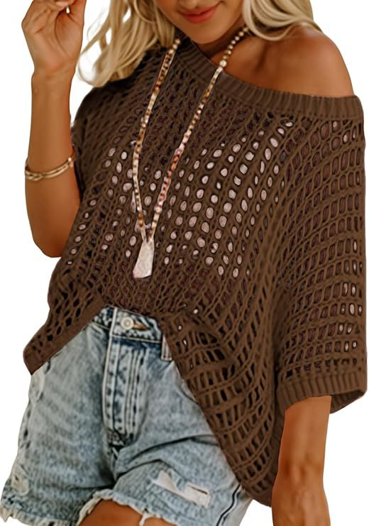 Hallie - Luftiges Ajour-Stricktop