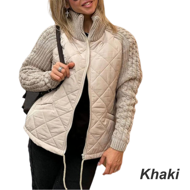 Corisanna - Warme Strickjacke mit Frontreißverschluss