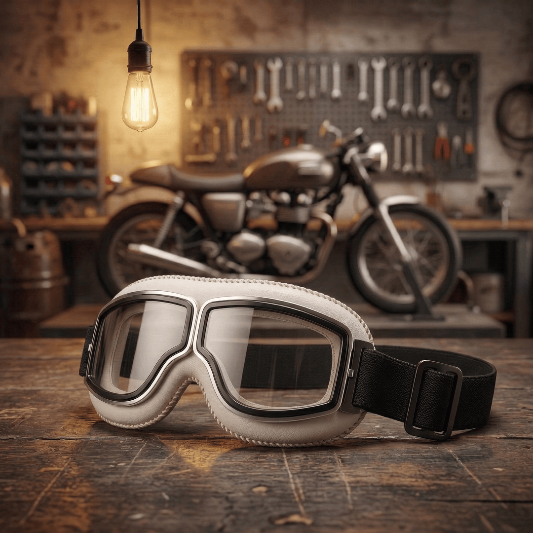 Alaric - Vintage-Motorradbrille