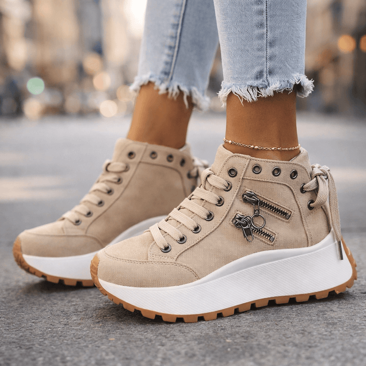 Celestia - Gepolsterte Plateau-Sneaker
