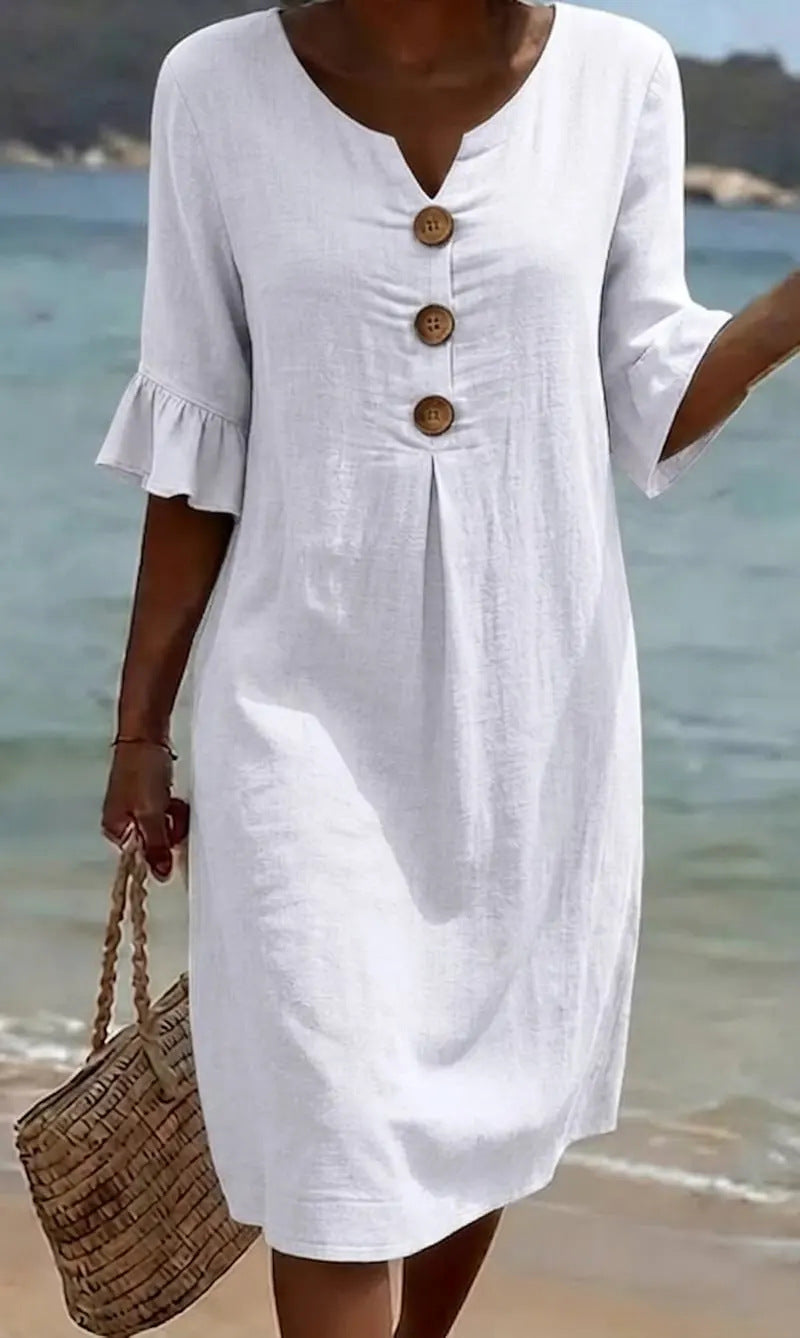 Jonquil - Freizeitkleid mit Knopfleiste vorn