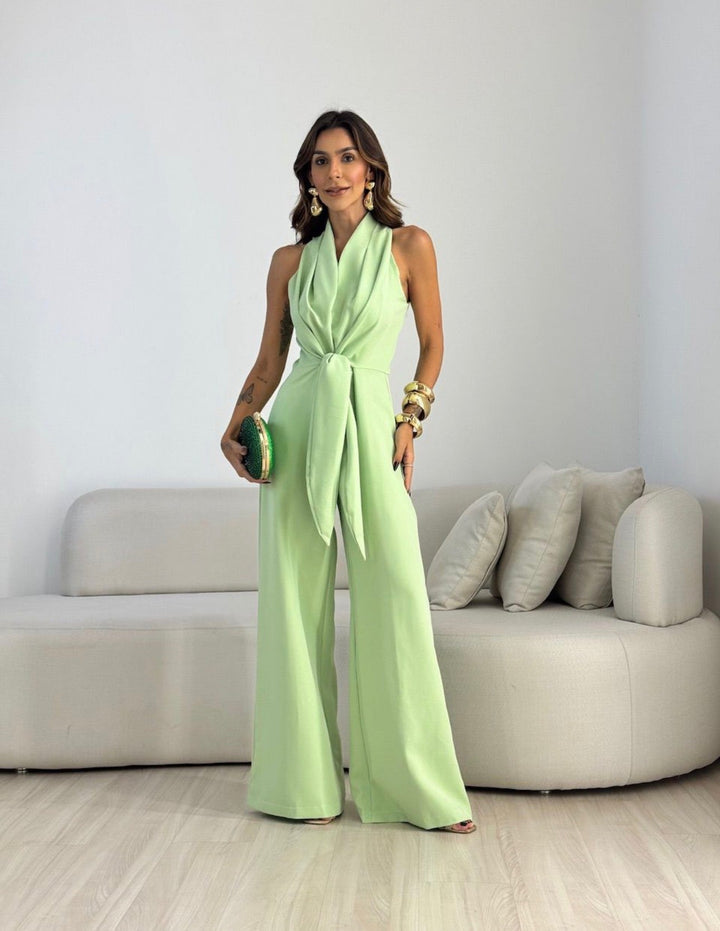 Ismerie - Fließender Jumpsuit mit weitem Bein