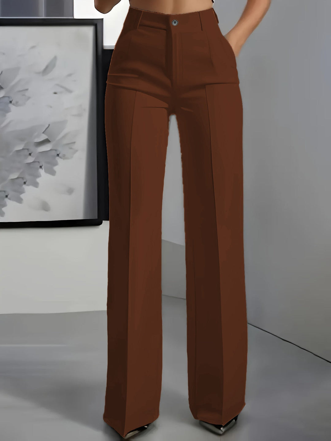 Orelisse - Hochtaillierte Wide-Leg-Hose