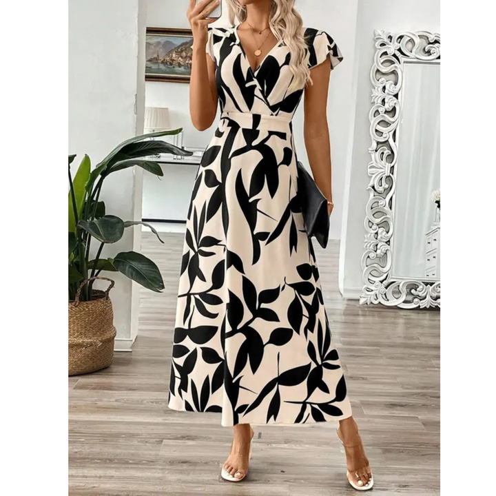 Hanneli - weiches Wickel-Maxikleid