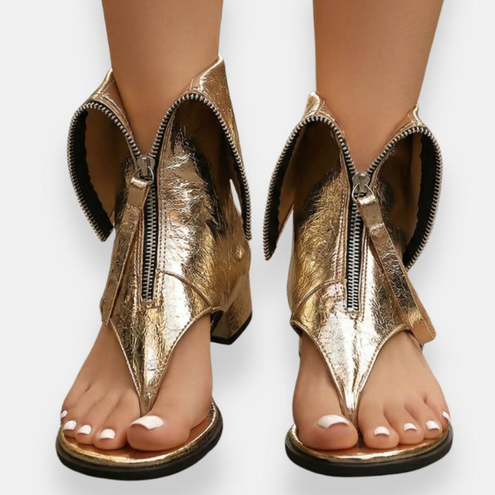 Gracelyn - Leuchtende Sandalen mit Frontreißverschluss