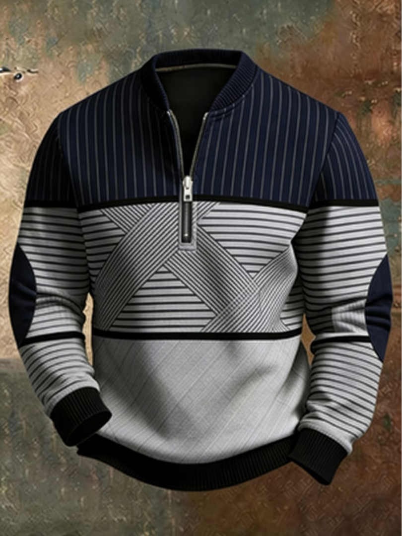 Anvar - Weicher Half-Zip-Pullover