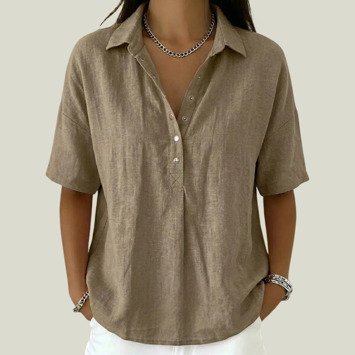 Nina - Bluse mit Soft-Touch-Kragen