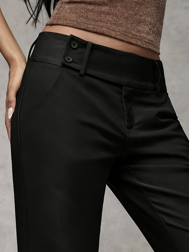 Venetia - Hochtaillierte, luftige Wide-Leg-Hose