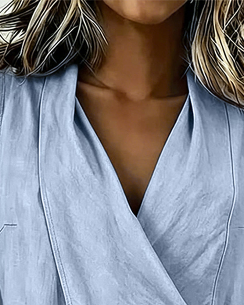 Farren - ärmellose Wickelbluse
