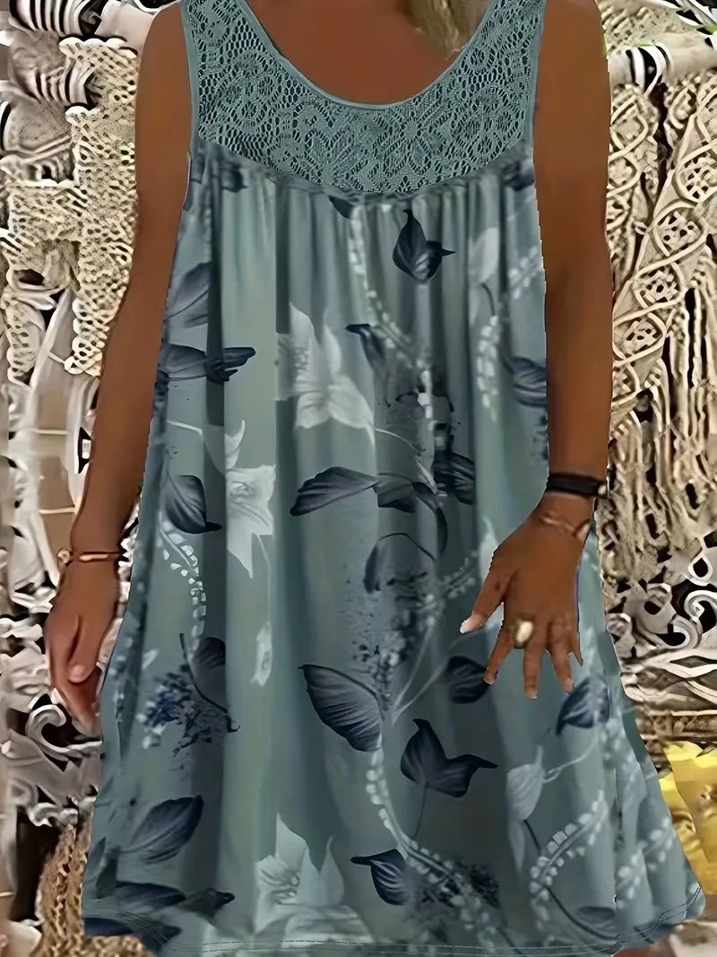 Ariadne - Elegantes Shiftkleid mit floralem Druck