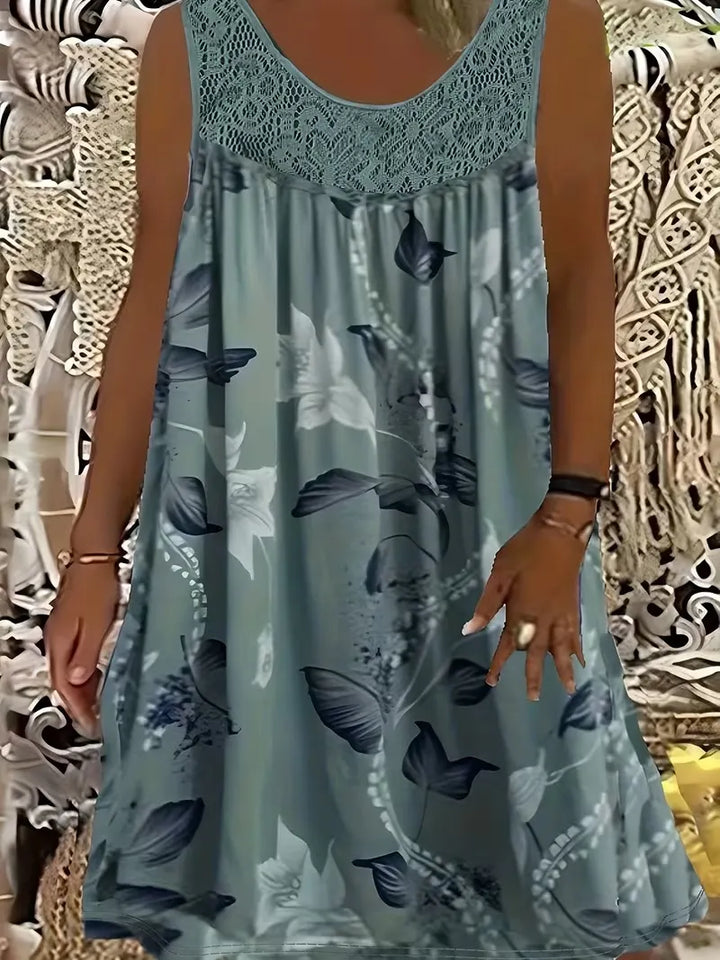 Ariadne - Elegantes Shiftkleid mit floralem Druck