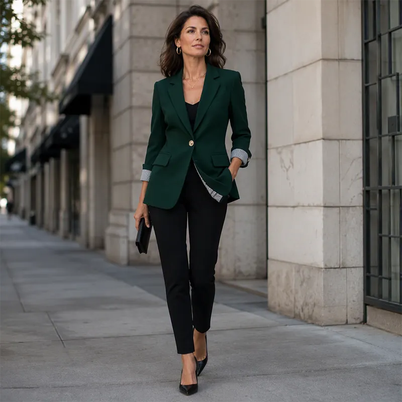 Neravelle - Taillierter Blazer mit aufgerollten Ärmeln