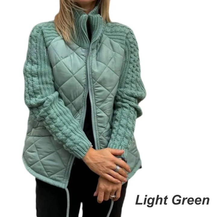 Corisanna - Warme Strickjacke mit Frontreißverschluss