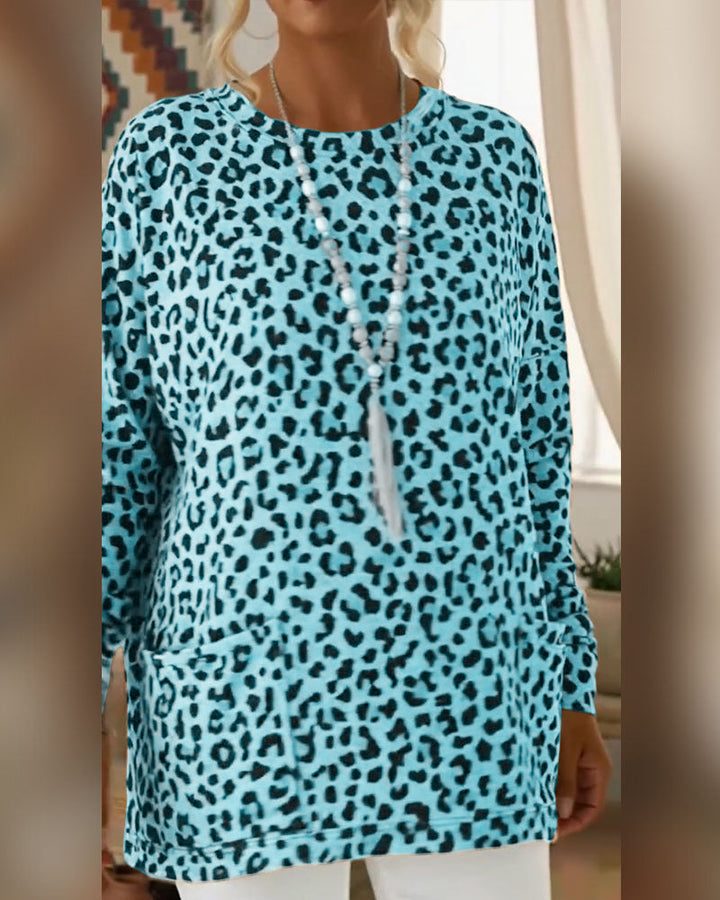 Primelia - Soft-Touch-Langarmshirt mit Leoprint
