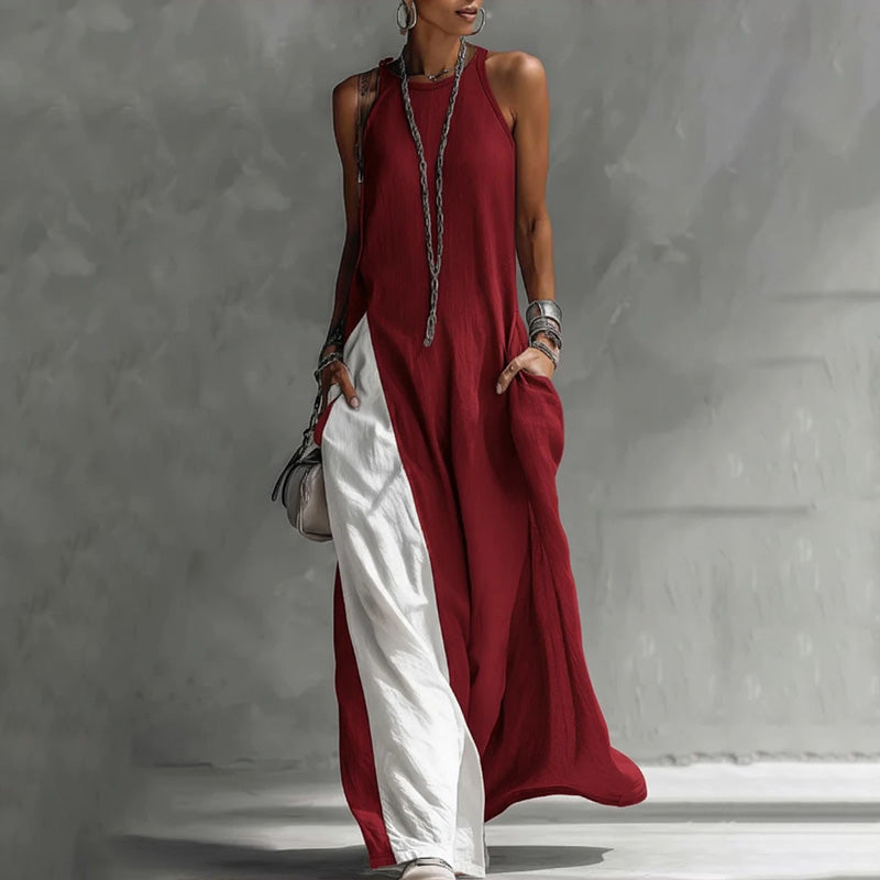 Zarella - Softtouch Colourblocking-Maxikleid