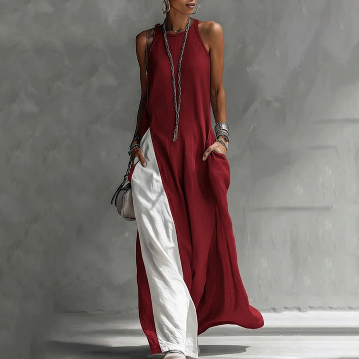 Zarella - Softtouch Colourblocking-Maxikleid