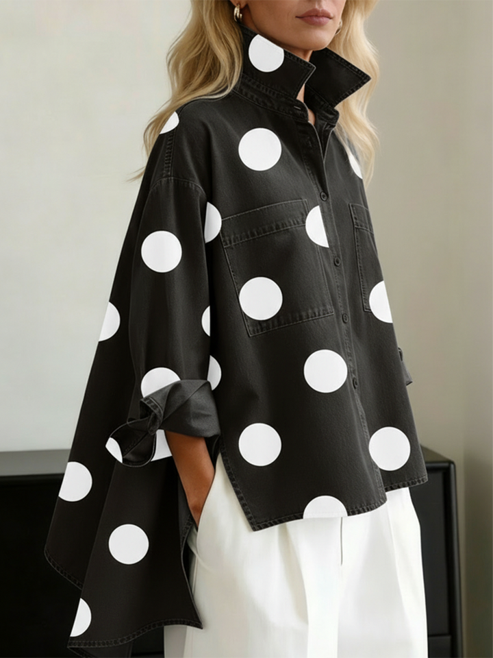 Kelsey - Bluse mit weicher Haptik und Stickerei
