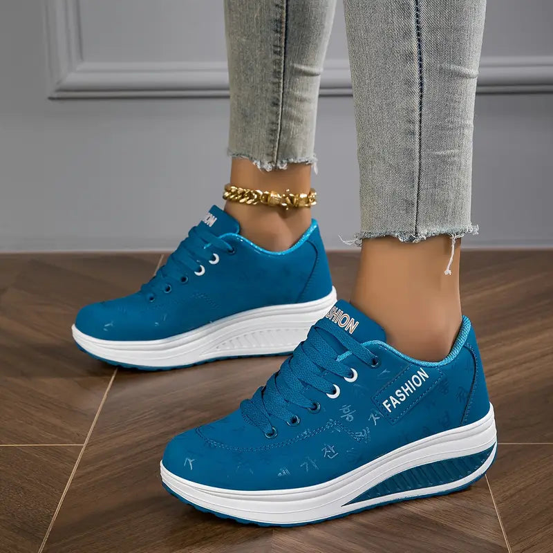 Sable - Plateau-Sneaker mit Schnürung in bequemer Passform