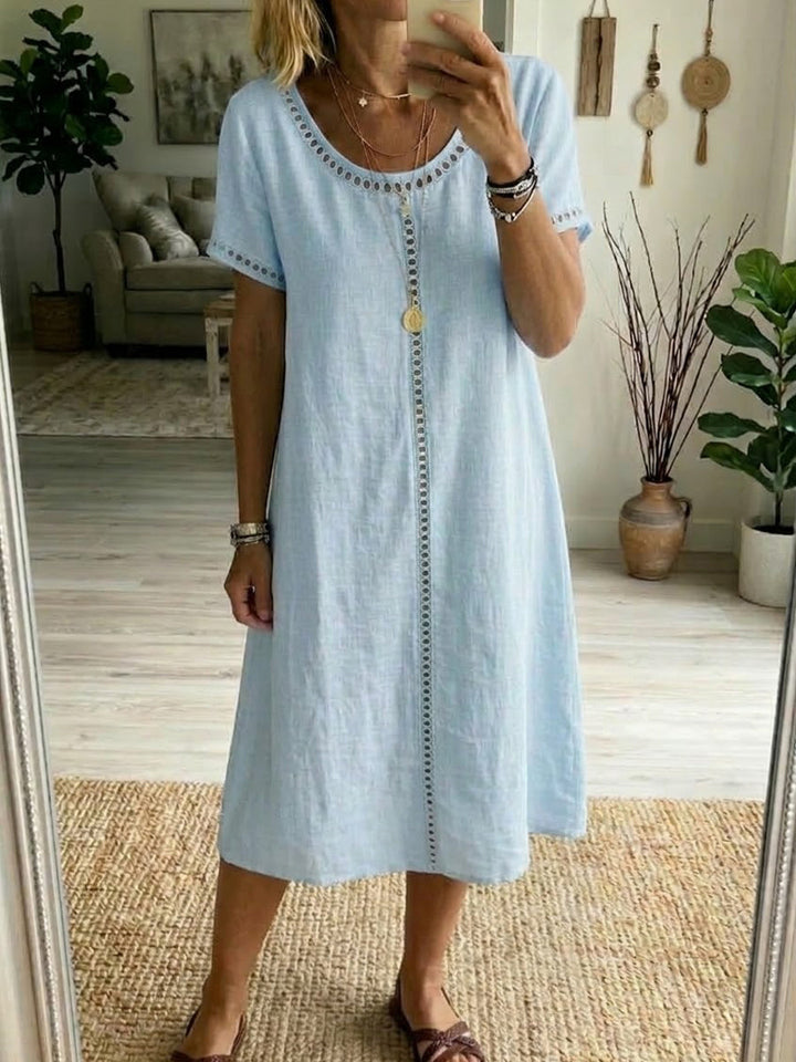 Josslyn - Kurzärmeliges Midikleid