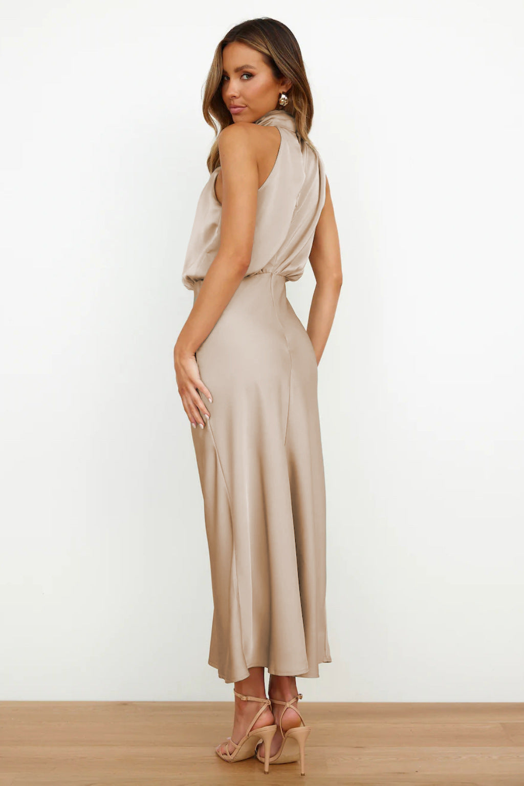 Theodosia - Drapiertes Maxikleid