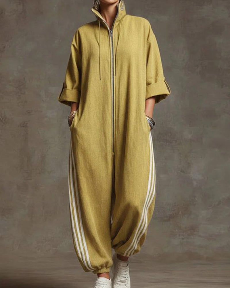 Lurelle - Jumpsuit mit Frontreißverschluss