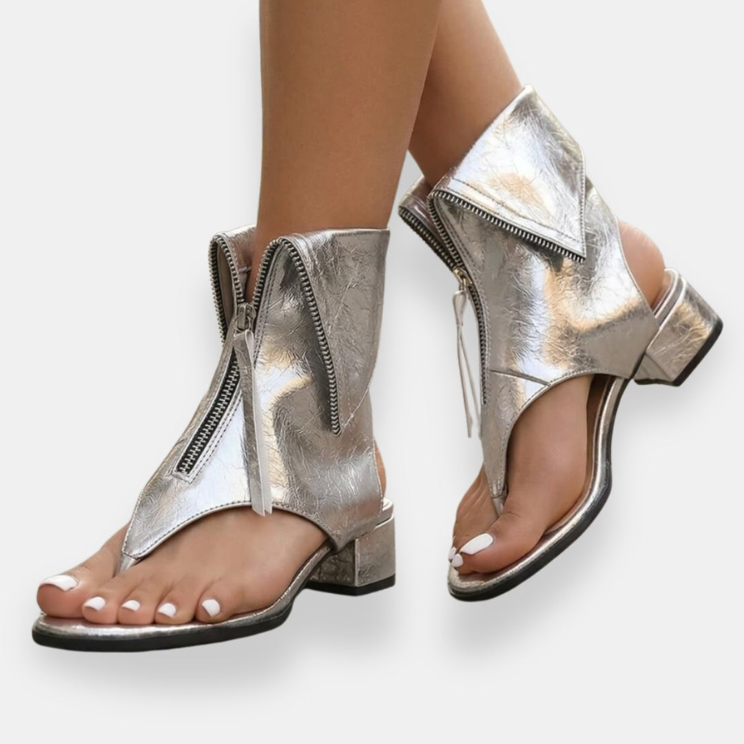 Gracelyn - Leuchtende Sandalen mit Frontreißverschluss