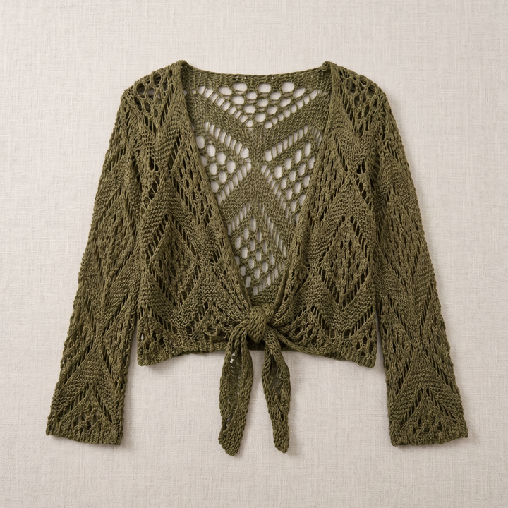 Aravelle - Ajour-Strickjacke