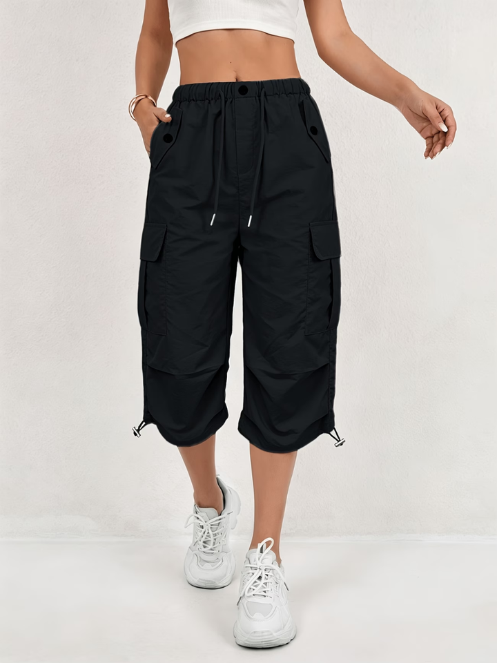 Donatella - leichte Cargo-Caprihose mit Stretch