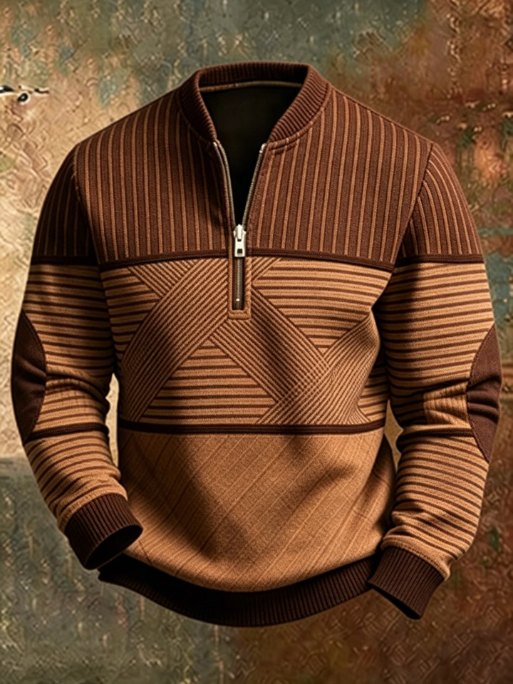 Anvar - Weicher Half-Zip-Pullover