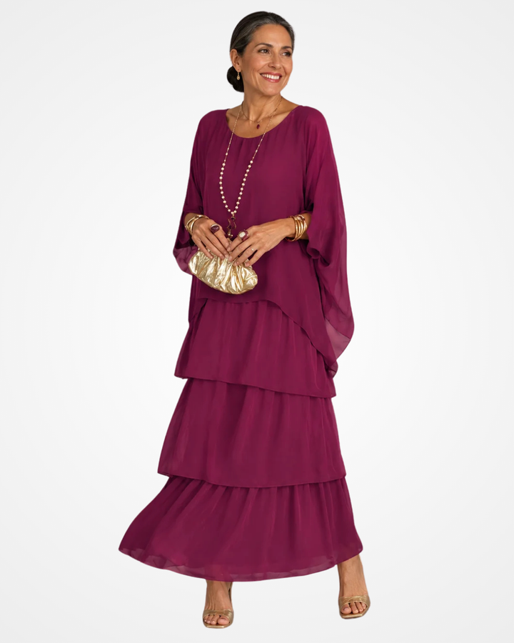 Sylvia - Fließendes Maxikleid mit weichem Griff