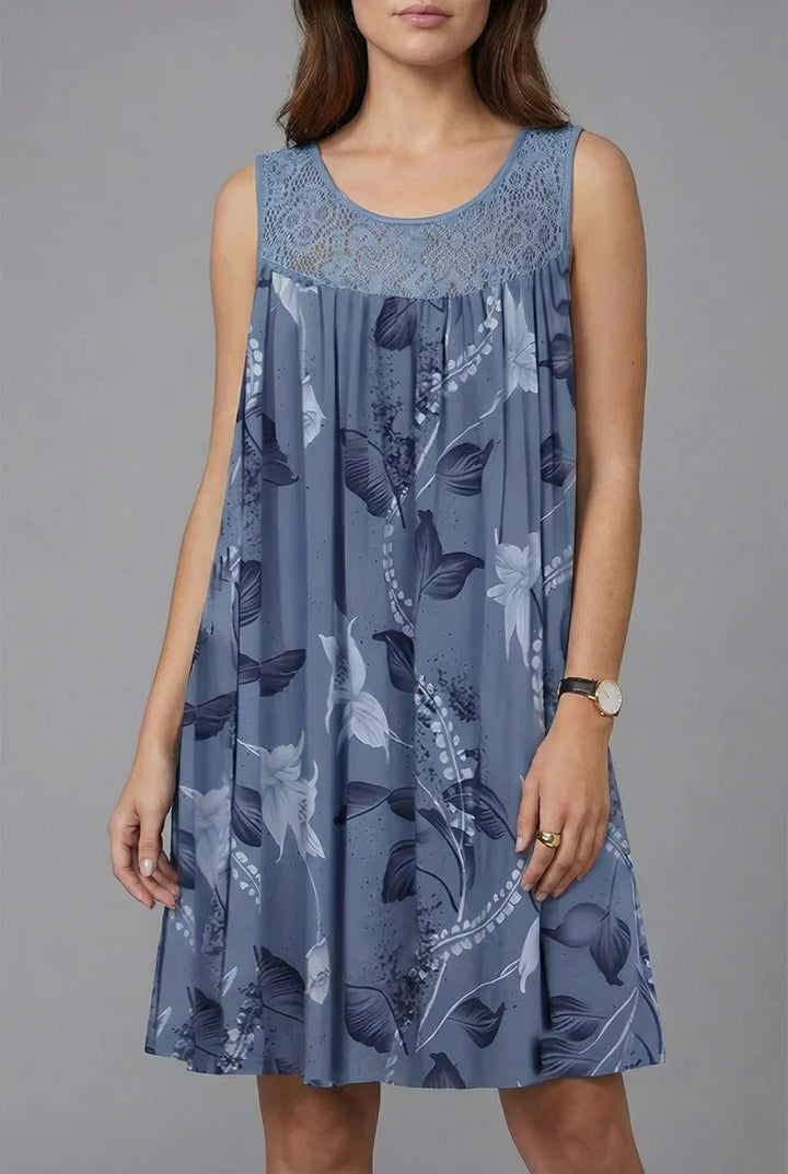 Ariadne - Elegantes Shiftkleid mit floralem Druck
