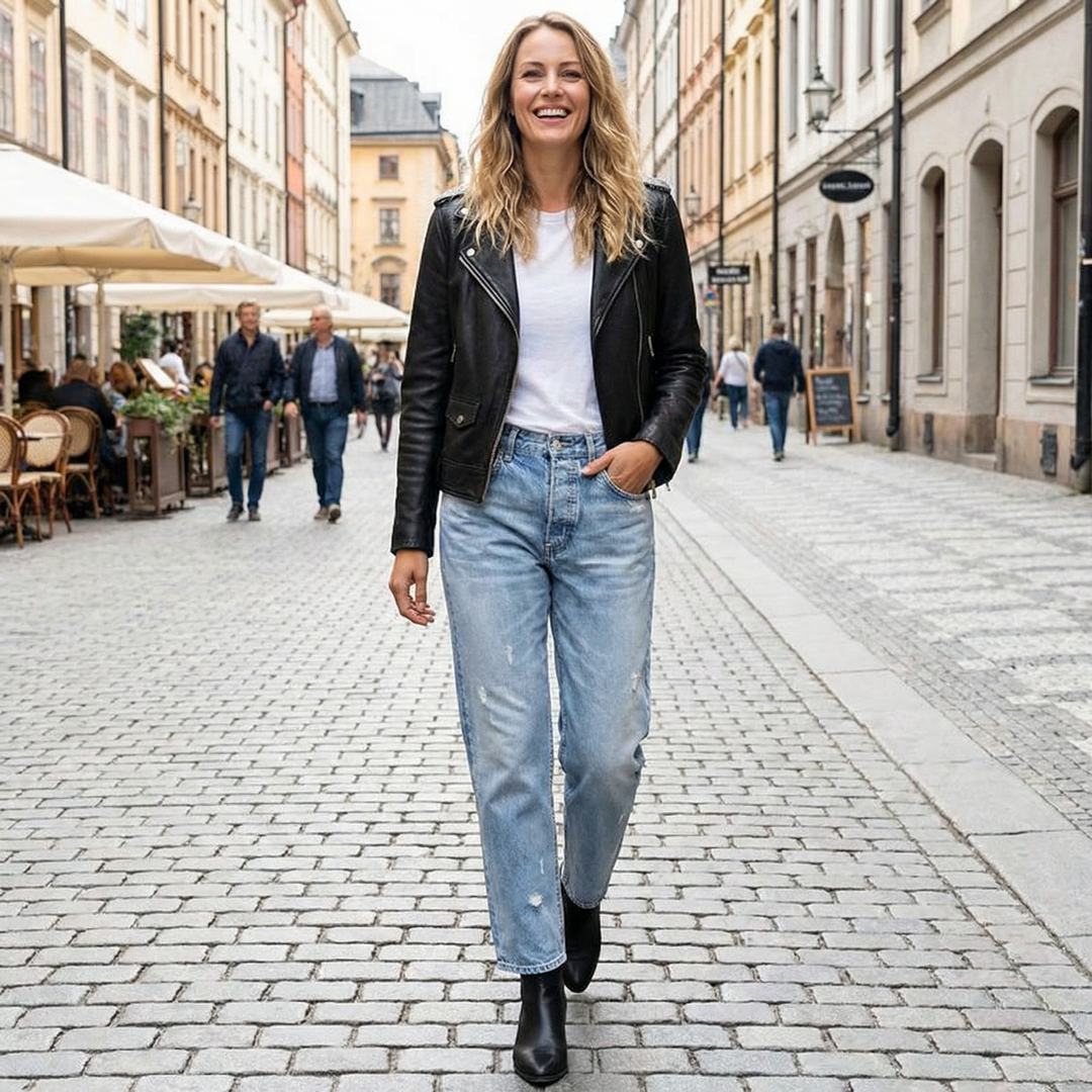 Zelda - Verkürzte Premium-Stretch-Jeans